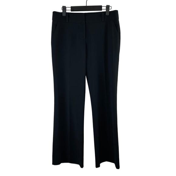 Trina Turk Black Wide Leg Dress Pants Size 6 Corpcore Minimalist Workwear Office - Picture 1 of 8